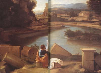 Landscape with Saint Matthew and the Angel (mk10), Nicolas Poussin